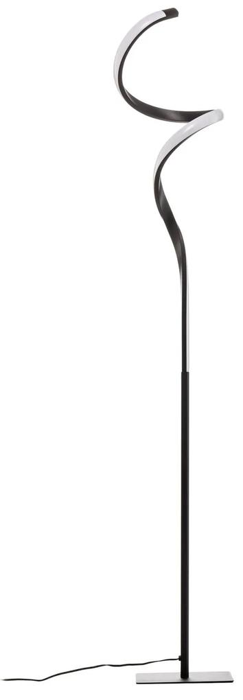 Lindby Kamia stojacia LED lampa, čierna