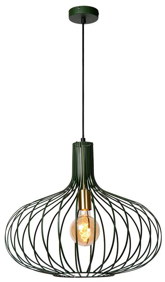 Lucide 78374/65/33 - Luster na lanku MANUELA 1xE27/60W/230V pr. 65 cm zelená