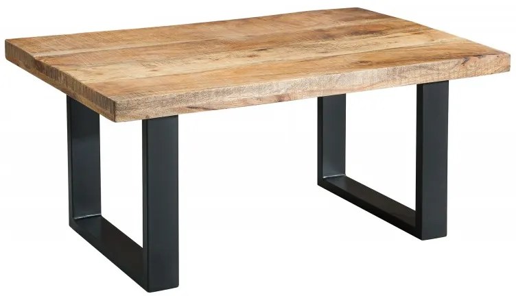 Konferenčný stolík Iron Craft 100 cm mango prírodný rám v tvare U