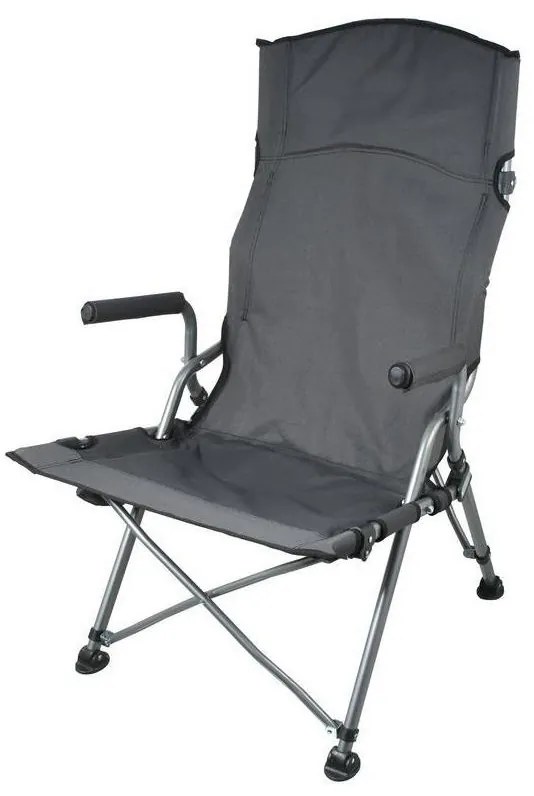 Skladacia kempingová stolička šedá