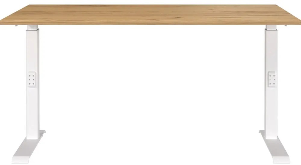 Pracovný stôl s nastaviteľnou výškou s doskou v dekore duba 80x140 cm Downey – Germania