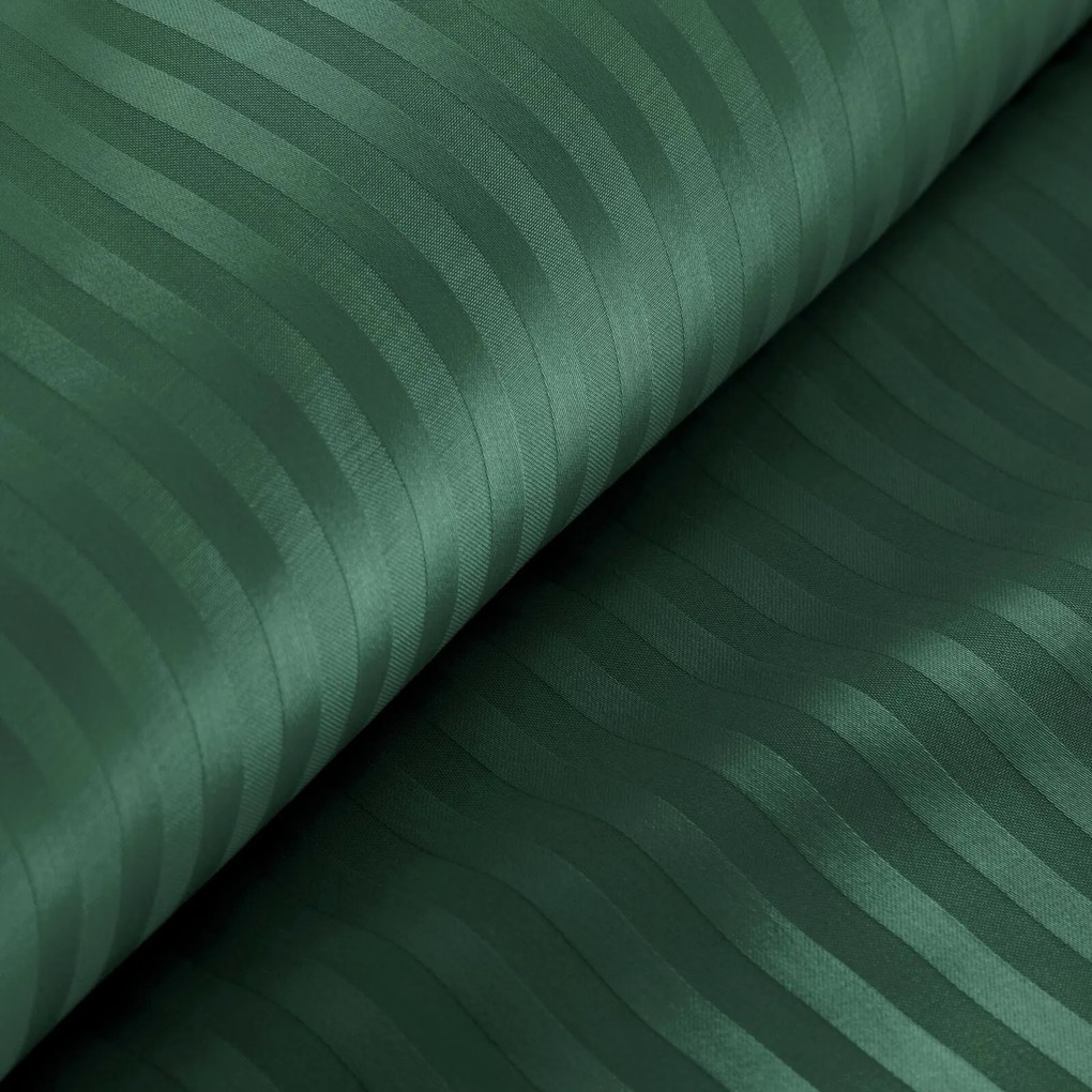 SATÉNOVÉ OBLIEČKY VERA 160X200 CM, 2 KS 70X80 CM TMAVOZELENÉ