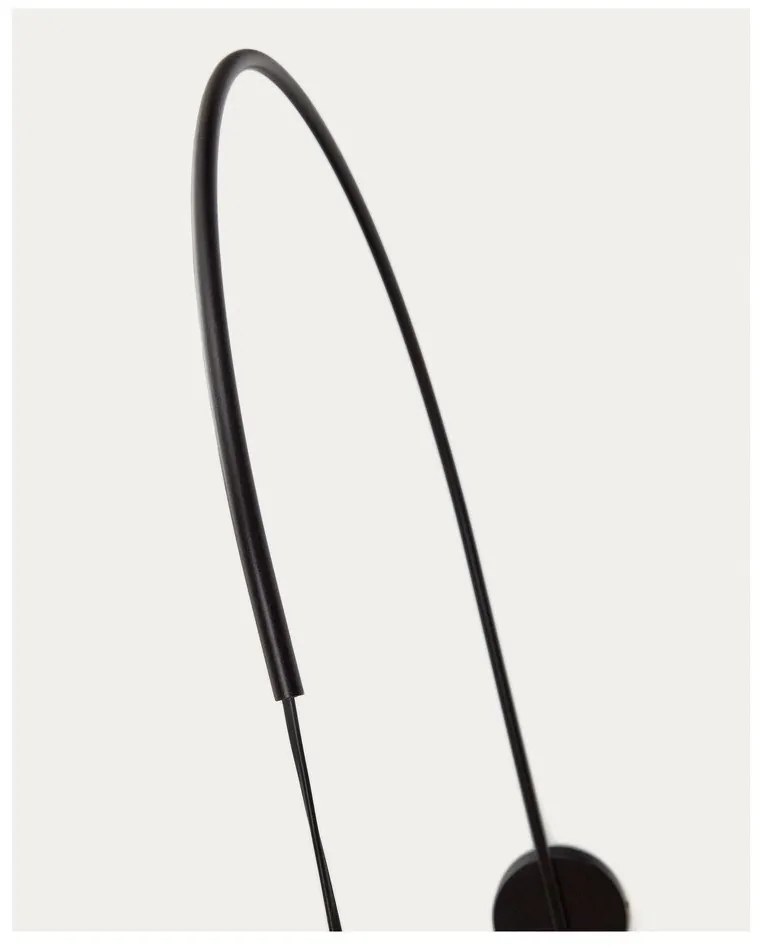 Nástenné svietidlo v čierno-prírodnej farbe Rosella – Kave Home