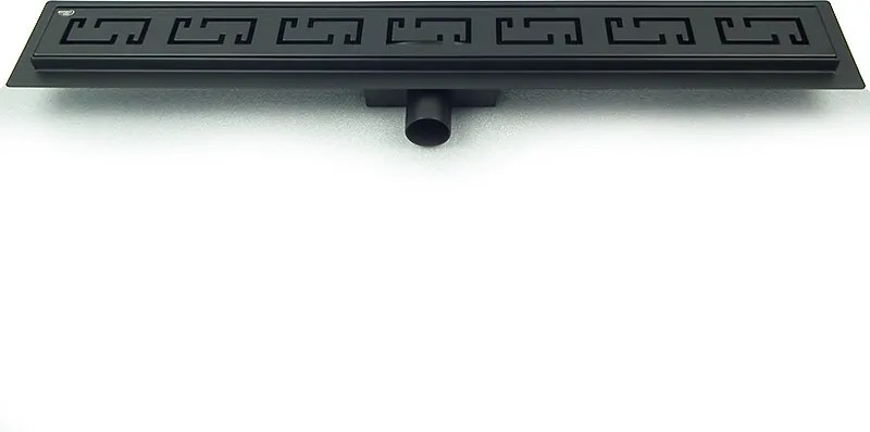 BPS-koupelny Sprchový odtokový žľab DL01 OMEGA G6 HYD-2665 70 cm, čierny