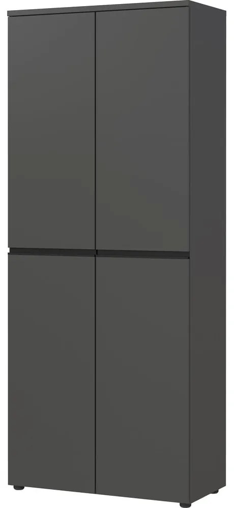 Antracitová šatníková skriňa 81x197 cm Bedano – Germania