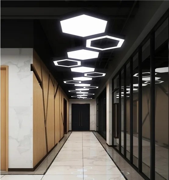 LED luster na lanku LED/20W/230V, čierny