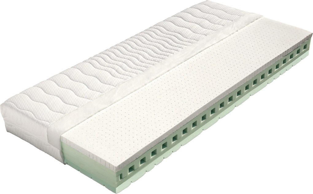 Drevočal Profilovaný matrac Adela + zadarmo 1× vankúš Lukáš Veľkosť: 200 x 160 x 21, Poťah: AloeVera
