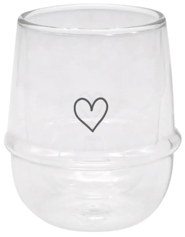Eulenschnitt Dvojstenný pohár na cappuccino Heart 220 ml