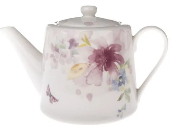 Biela porcelánová kanvica na čaj 900 ml – Dakls