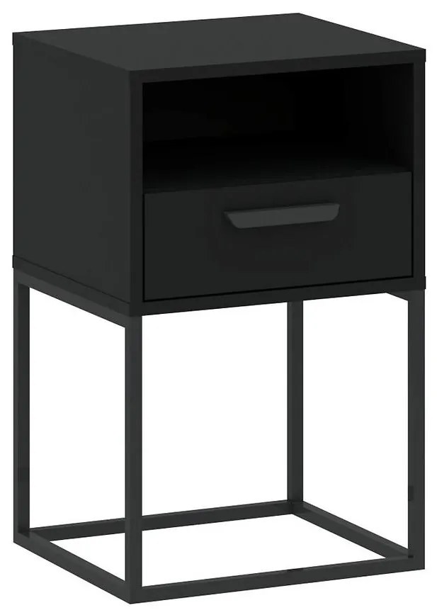 Nočný stolík 1S-40 čierna