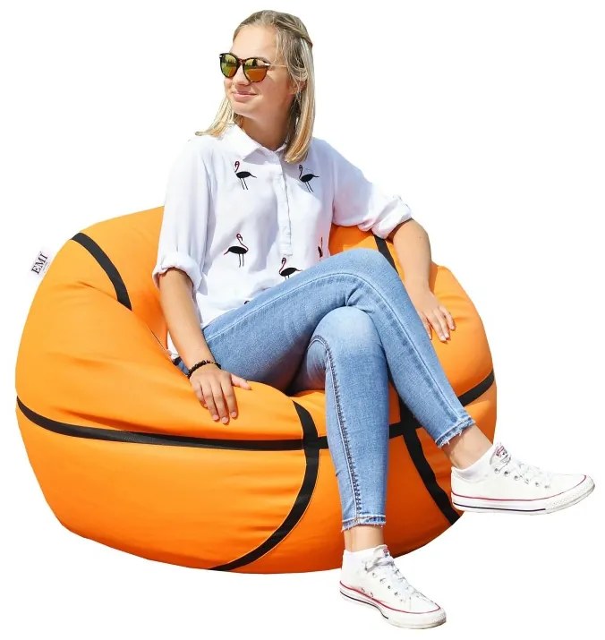 Sedací vak basketbalová lopta EMI