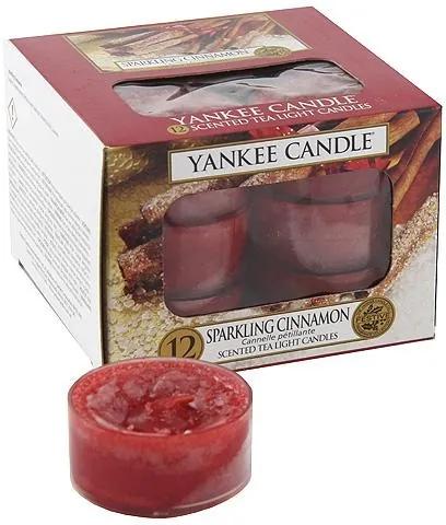 Sviečky čajové Yankee Candle Iskrivá škorica, 12 ks