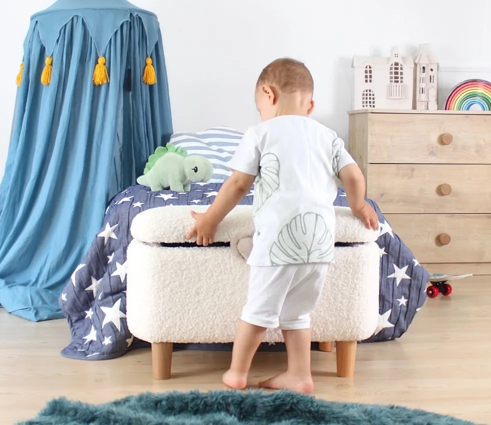 Detský taburet MOOUV biely