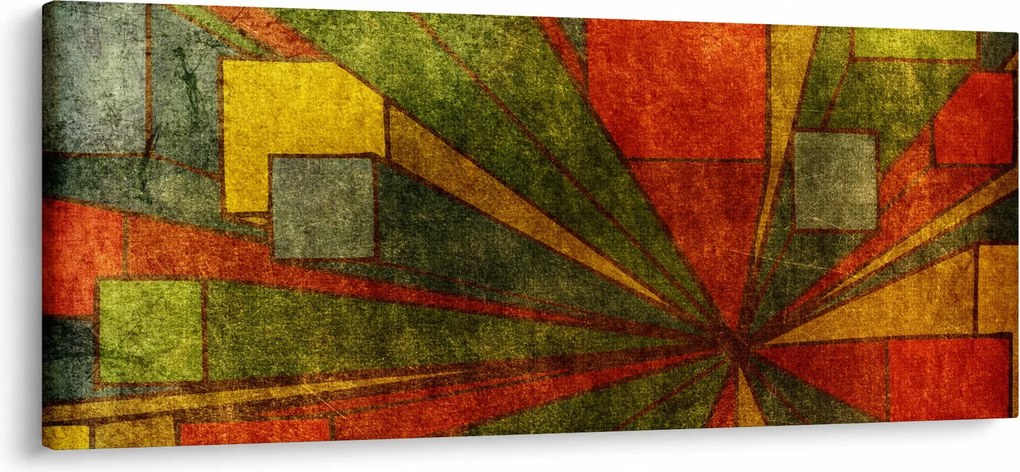 Obraz geometrické abstrakcie (120x50 cm)
