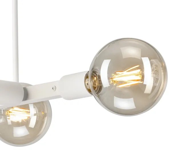 Luster na tyči ASTRID 4xE27/60W/230V biela