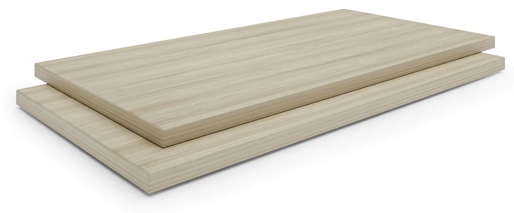 Prídavné police ku skriniam a regálom PRIMO, 2 ks, 800 x 420 mm, dub prírodný