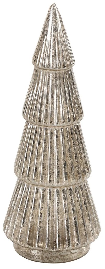 DEKORAČNÁ SOŠKA LED 10X31 CM STRIEBORNÁ