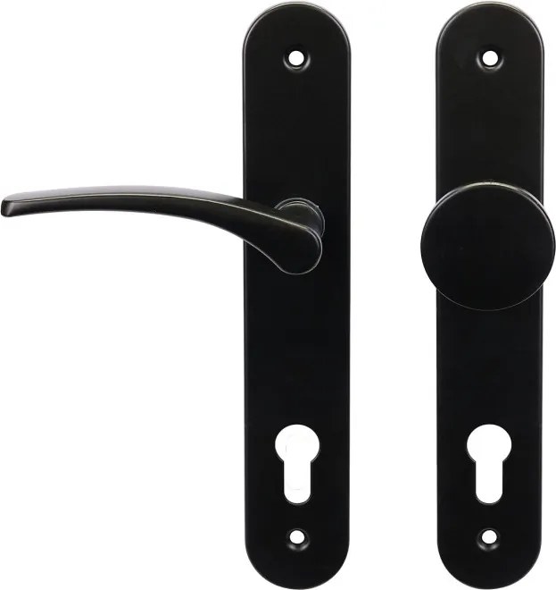 RK.SPLIT.L.CE ľavá kľučka + guľa čierna čierna 72mm na Vložku