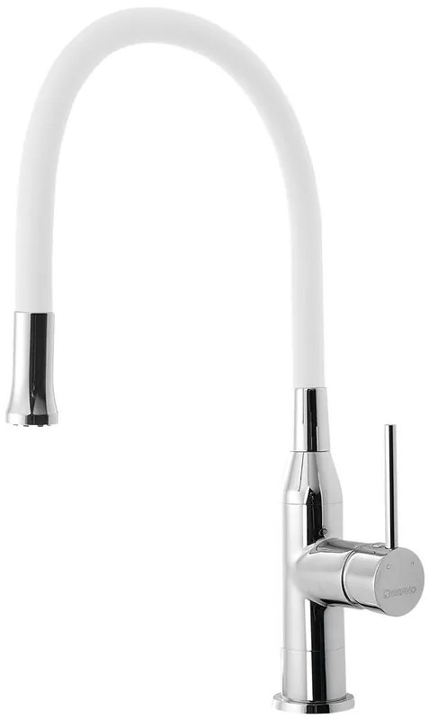 Sapho Sapho, SILI stojánkova drezová batéria, flexibilné ramienko, biela/chrómová, SR481