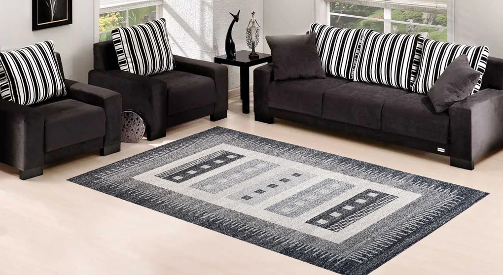 TA Koberec K189A ČIERNE SARI B1X Rozmer: 140x190 cm