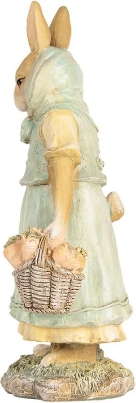 Dekorácia králičia mamka s košíčkom a malou králičkou - 14*7*20 cm