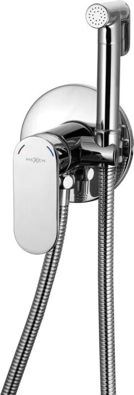 Mexen Milo bidetová podomietková batéria v bodovej sade, Chrómová - 7599350-00