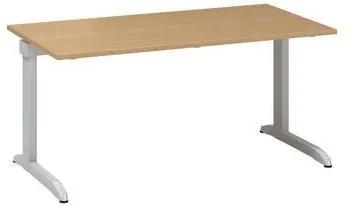 Kancelársky stôl Alfa 300, 160 x 80 x 74,2 cm, rovné vyhotovenie, dezén buk