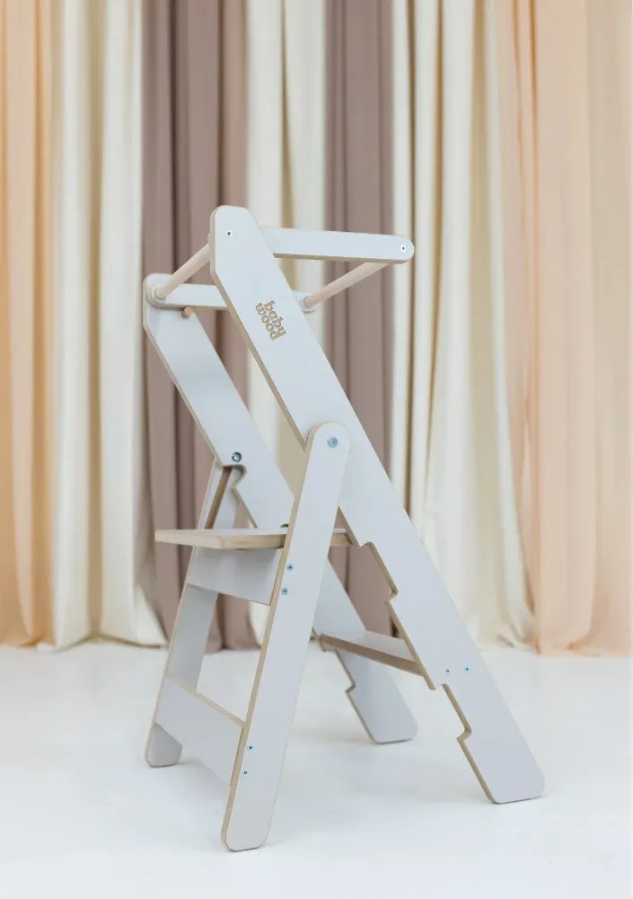 Učiaca montessori detská veža skladacia kašmír