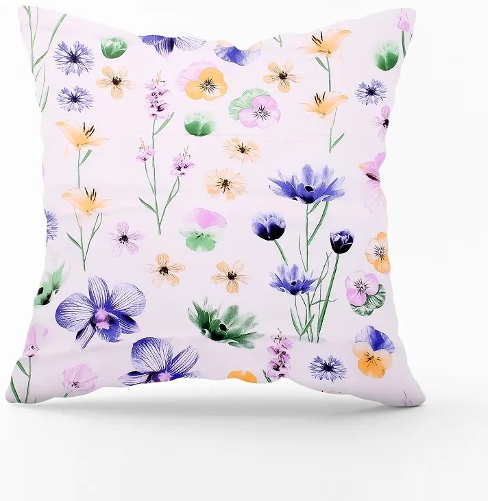 Obliečka na vankúš Jarné kvety Veľkost obliečok: 70 x 50 cm, Zapínanie: Gombíky