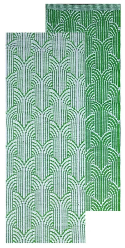 Esschert Design Koberec Holly, 68x125,5 cm, zelená