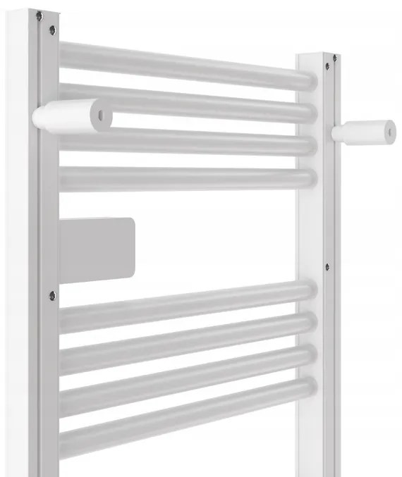 Erga Pago, elektrické vykurovacie teleso 540x960 mm s digitálnym termostatom, 500W, biela matná, ERG-LAV-GRZE-E-ALU-960540-WH
