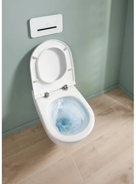 Villeroy & Boch 4670T9R1 - Závesné WC s WC sedátkom SoftClose SUBWAY, keramika/biela
