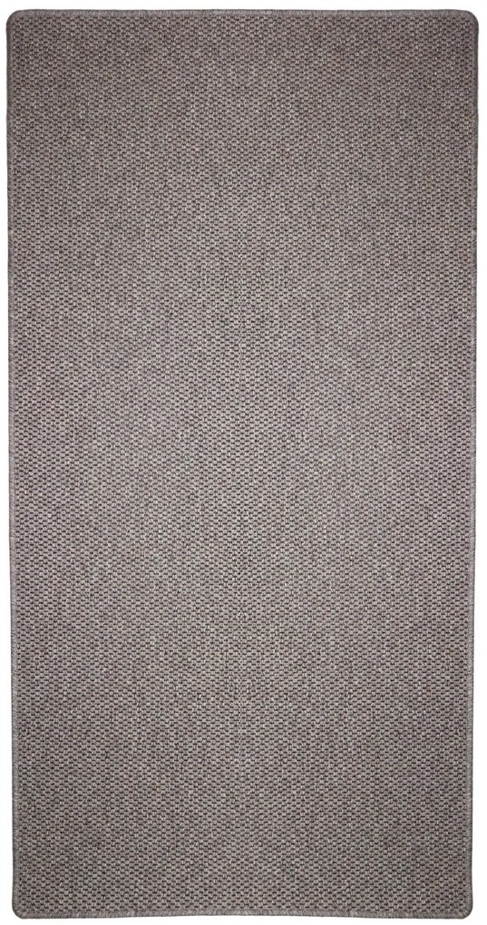 Vopi, Behúň na mieru Nature hnedý, šíre 90 cm, hnedá, chodba / predsieň