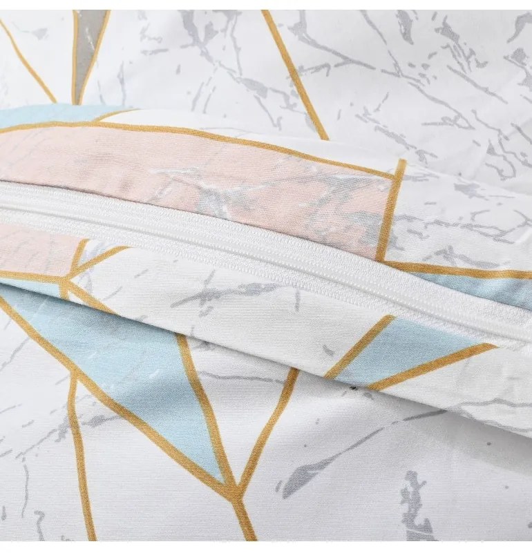 Obliečky ZAFER satén EMI, Štandardný set jednolôžko obsahuje 1x 140x200 + 1x 70x90