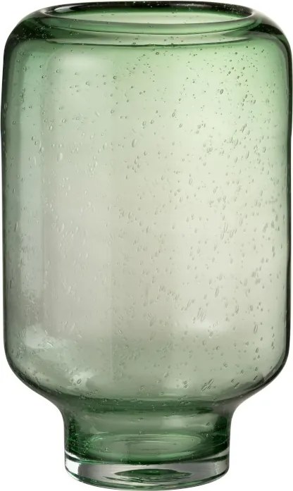 Zelená sklenená váza / svietnik Light Green L - 22 * 22 * 35,5 cm