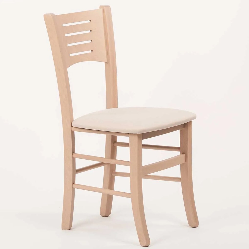 Stima Stolička VERONA s čalouněným sedákem Vyberte odtieň ->: Dub Sonoma, Vyberte látku ->: LUX Béžová 25