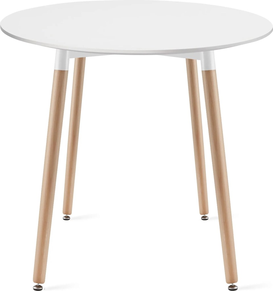 Jedálenský stôl 80 cm biely