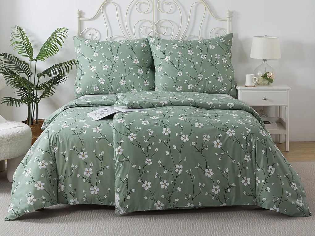 XPOSE® Bavlnené Renforcé obliečky BIANCA - zelené