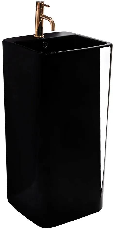 REA MIA voľne-stojace umývadlo, 84 x 41 cm, čierna, REA-U6656