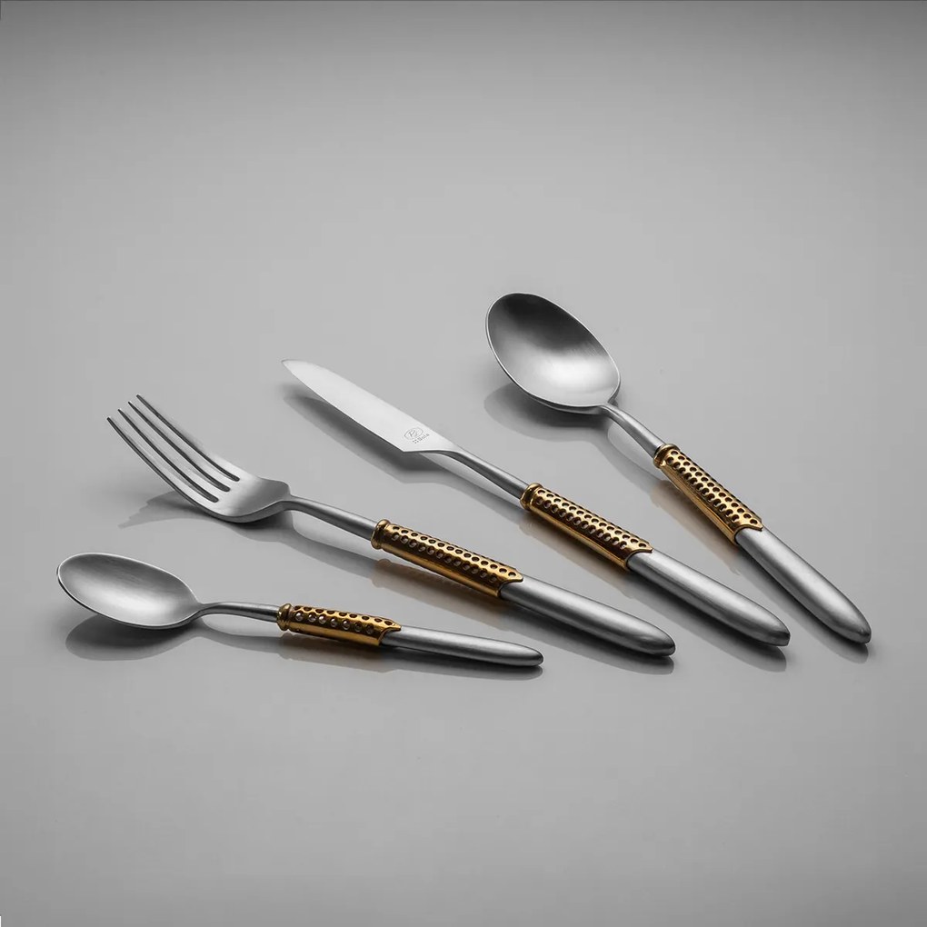 Príborový set 24 ks – Gaya Exeter Gold Sleeve matný - 134054