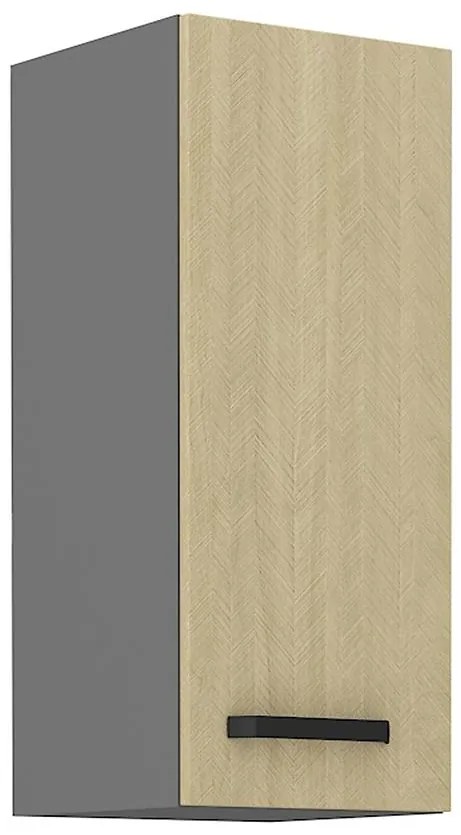 Kuchynská skrinka SCANDI jedľa/antracitová 30g-72 1f