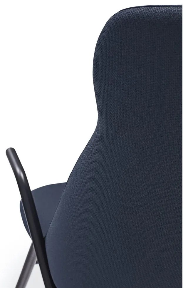 Tmavomodré kreslo Teulat Dins, výška 114 cm