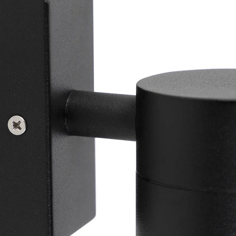 Inteligentné vonkajšie nástenné svietidlo čierne vrátane WiFi GU10 IP44 - Solo