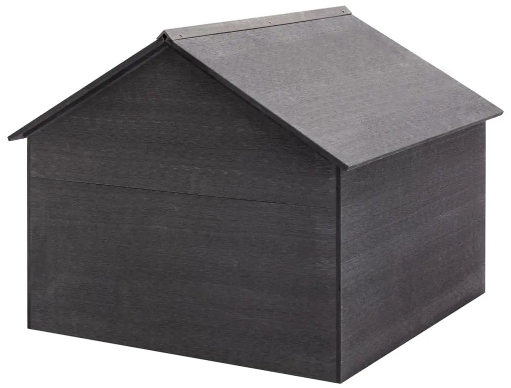 Garáž pre kosačku šedá 80x80x70 cm WPC