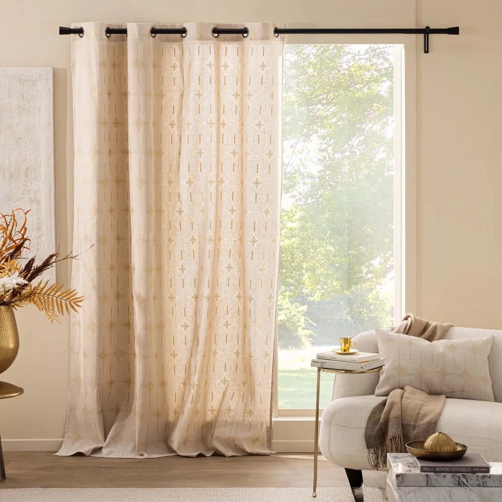 Béžový záves 140x240 cm Ondine – douceur d'intérieur