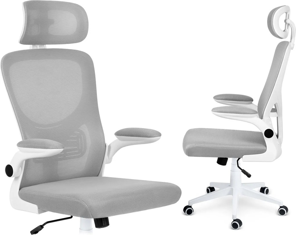 Kancelárska stolička mikrosieťová Sofotel Brass - sivá