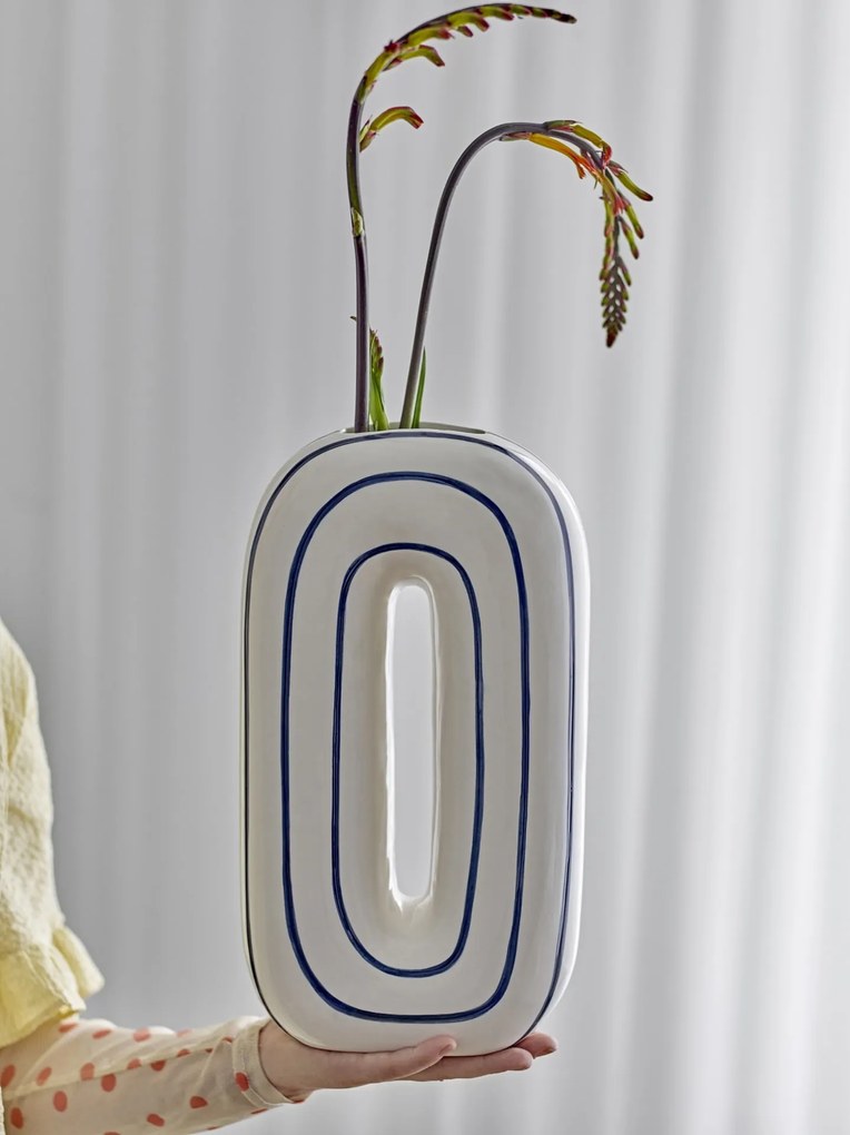 Bloomingville Keramická váza Mae Blue