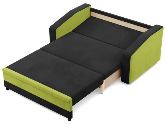 Pohovka ORION čierna / limetková