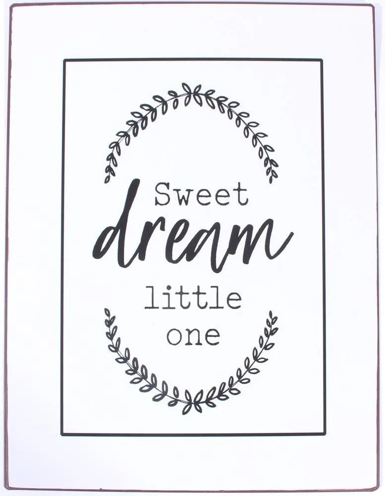 La finesse Plechová ceduľa Sweet Dream Little One