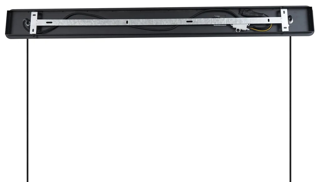 Japandi závesná lampa čierna s hnedým látkovým tienidlom 2-Lights - Bida